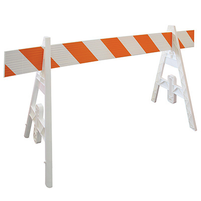 portable crowd control warning safety barrier folding road safety construction Plastic A-Frame Traffic Barricade