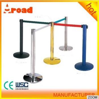 stanchions for crowd control Stainless Steel Q Manager Crowd Control Barrier Retractable Queue Stand