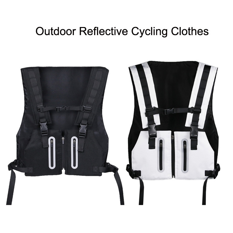 Reflective Outdoor Security Chest Rig Tactical  Cycling Sports Vest