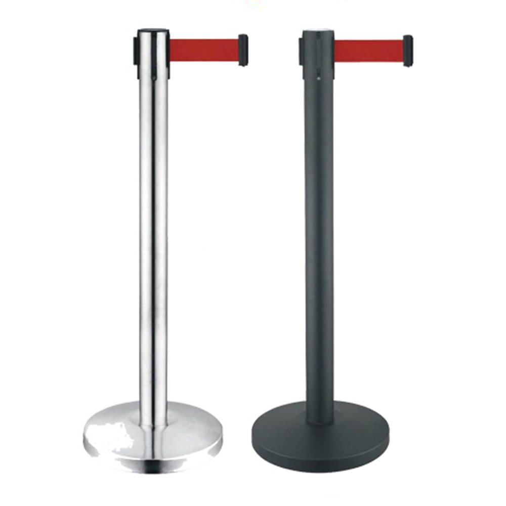 stanchions for crowd control Stainless Steel Q Manager Crowd Control Barrier Retractable Queue Stand