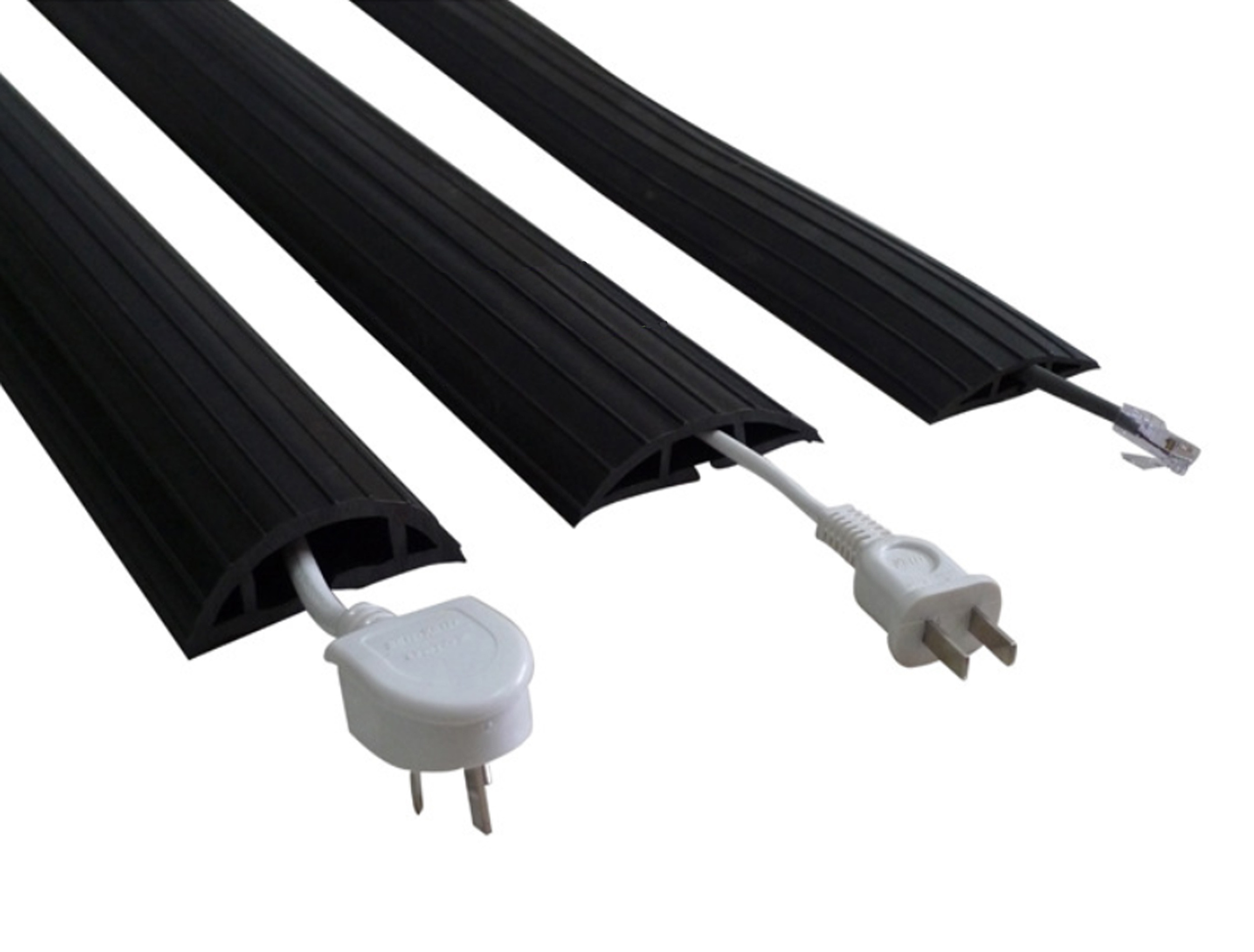 Event Light Duty Rubber Cable Protector Floor rubber 1 Channel  Cable Protector Cable Cover