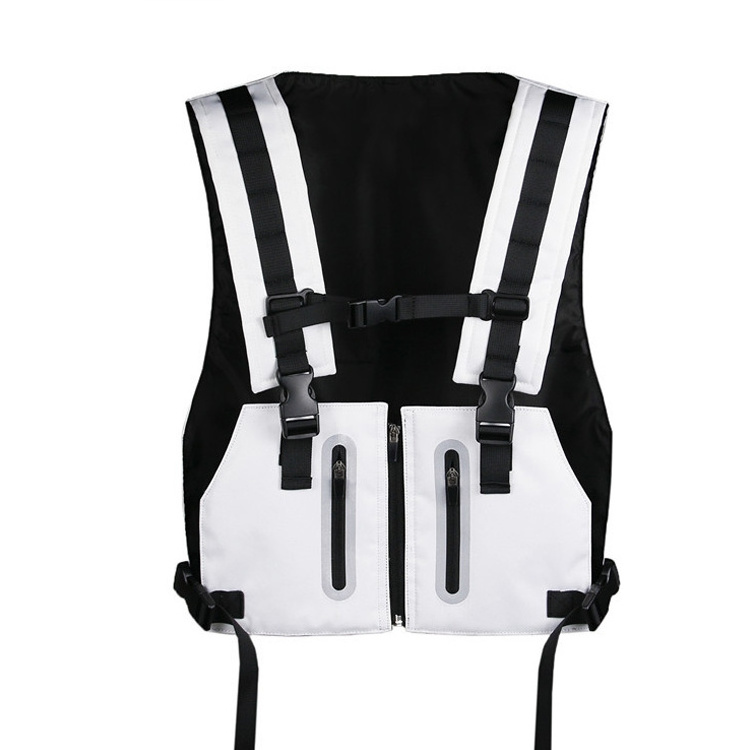 Reflective Outdoor Security Chest Rig Tactical  Cycling Sports Vest