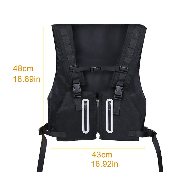 Reflective Outdoor Security Chest Rig Tactical  Cycling Sports Vest