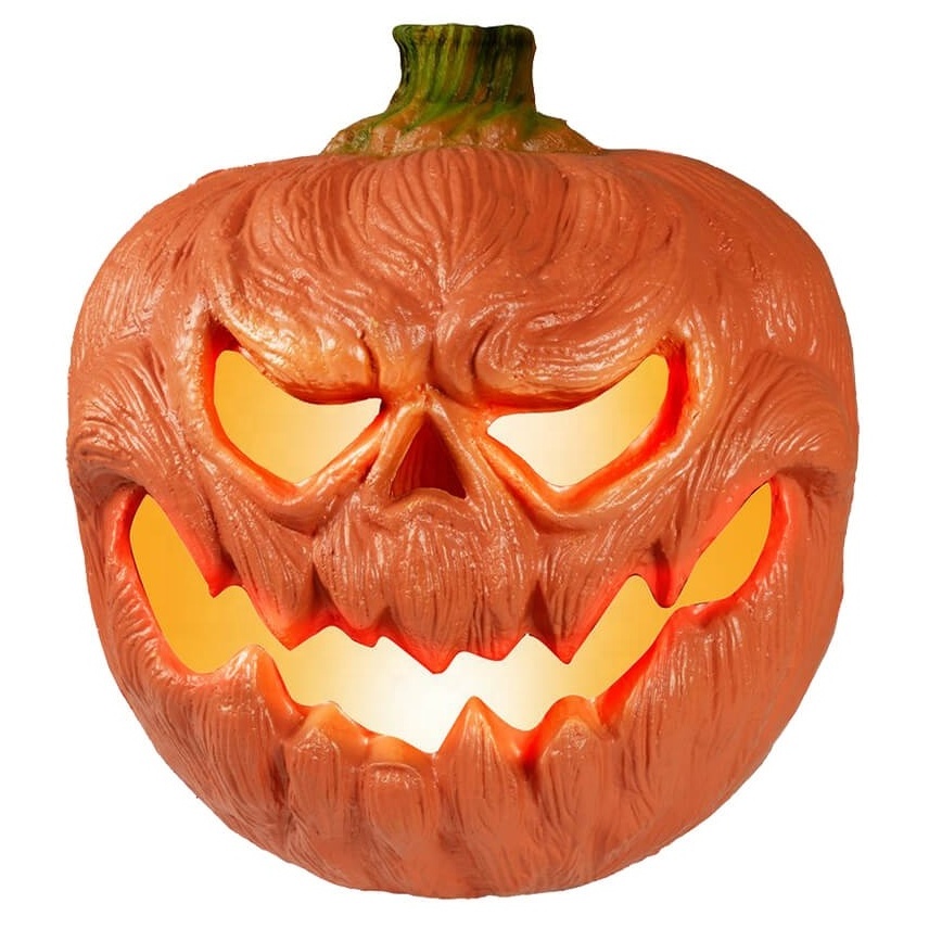 Halloween Decoration Table Top Realistic Looking Light Up Evil Pumpkin Haunted House Harvest props Festival Party Favor