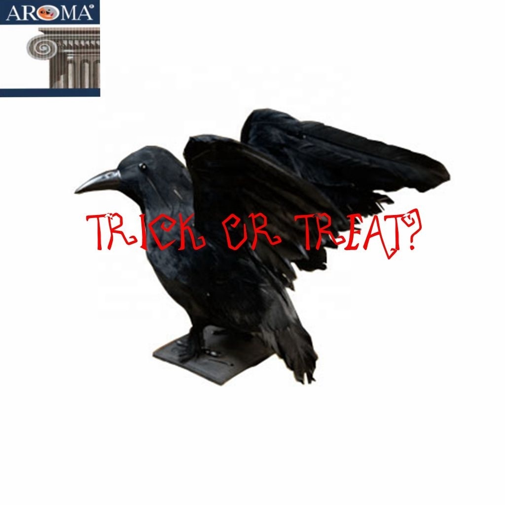 Halloween Decoration Halloween Prop High Quality Realistic Looking Black Feathered Crows FL402 Model