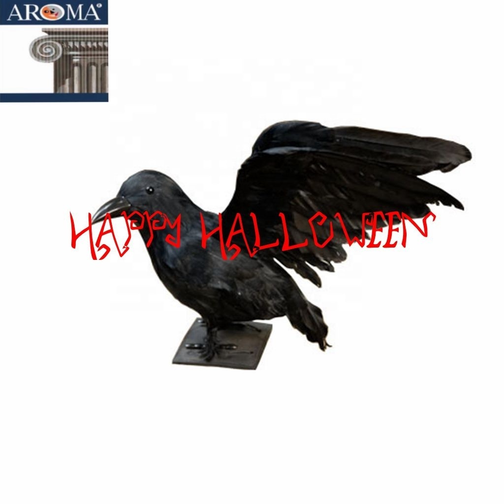 Halloween Decoration Halloween Prop High Quality Realistic Looking Black Feathered Crows FL402 Model