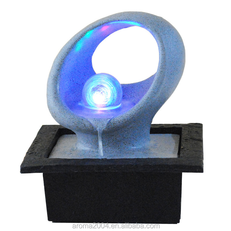 indoor crystal decorative modern sculpture abstract ornament rolling ball water fountain