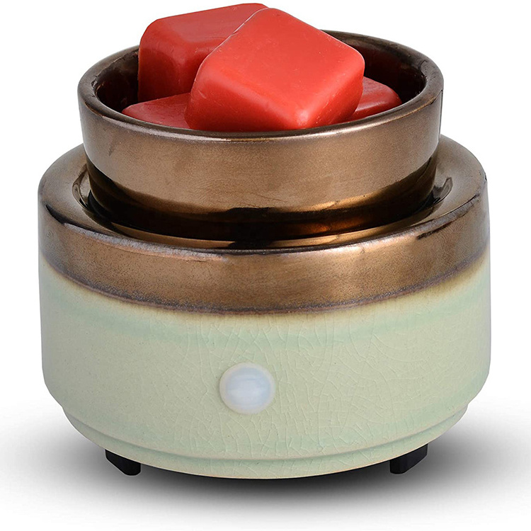 wholesale small table top heater 2 in 1 tea light electric ceramic candle melt warmer wax burner for home decoration