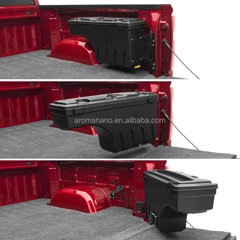 AromaNano Fits 2016 - 2022 Nissan Titan Drivers Side Black SwingCase Truck Bed Storage Box