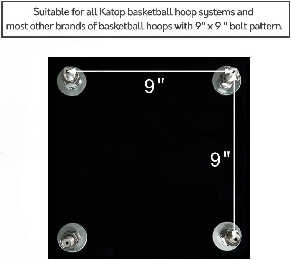 Easy Relocation Universal 9in Basketball In-Ground Anchor System  Basketball Hoop Anchor Kit Designed