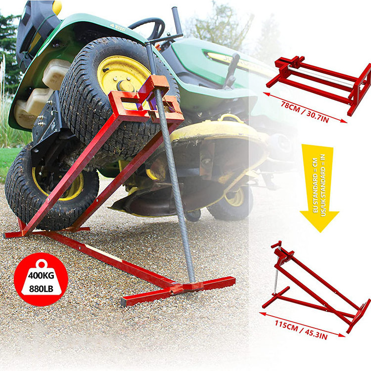 AromaNano 880 Lbs Ride on Lawn Mower Jack Lift use for  Lawn mowers and Garden Tractors Telescopic Maintenance Jack  tool