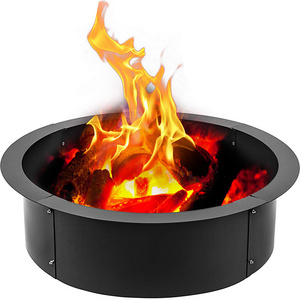 28 Inch Fire Outdoor Pits Liner Portable Camping Fire Wood Burning Heater Metal Fire Pit Ring with OEM Design