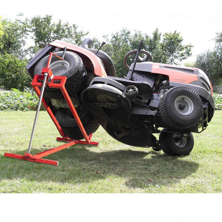 AromaNano 880 Lbs Ride on Lawn Mower Jack Lift use for  Lawn mowers and Garden Tractors Telescopic Maintenance Jack  tool