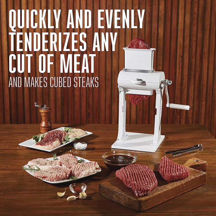 Aluminum Meat Grinder Heavy Duty Kitchenaid Meat Tenderizer Machine Up To 4.5in  x .75 in Thick Meat Tenderizer Tool