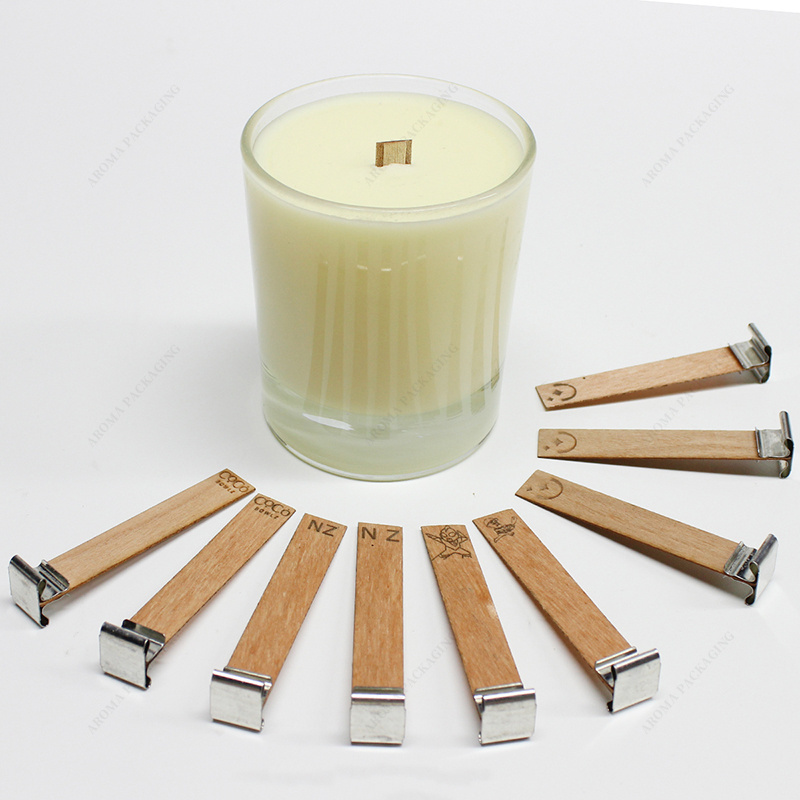 Cherry Wood Crackling Sound Custom Shape Wooden Wicks for Candle Wood Wick Candle