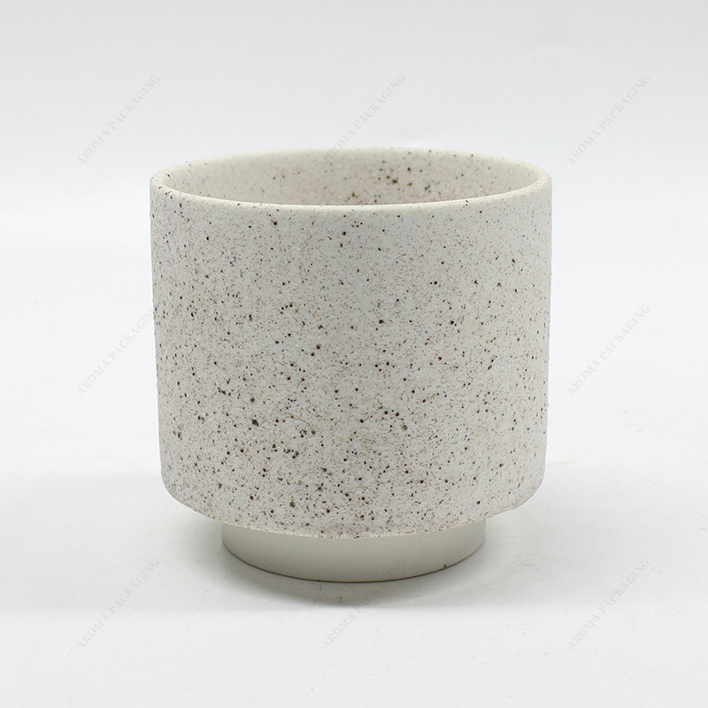 Concrete Cement Candle Jar Bowl 3 wick Cement Candle Jar Vessel Container for Home Decoration