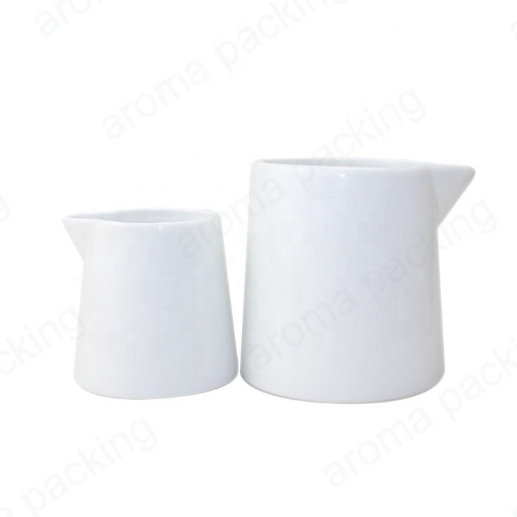 Fancy White Ceramic Spa Massage Essential ilo Candle Jar Body Lotion Candle Holder for Home Hotel