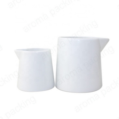 Fancy White Ceramic Spa Massage Essential ilo Candle Jar Body Lotion Candle Holder for Home Hotel