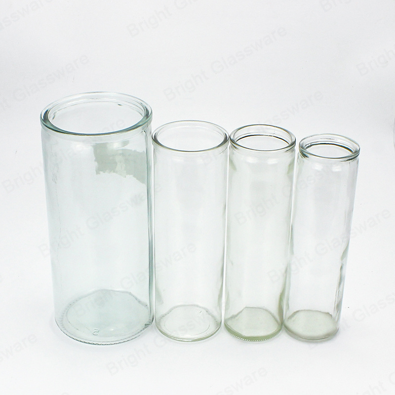 Cheap Price 7 Day Church Glass Candle Jars Religion Bottle Clear Vigil jars Mexican Religious Jars for Wholesale