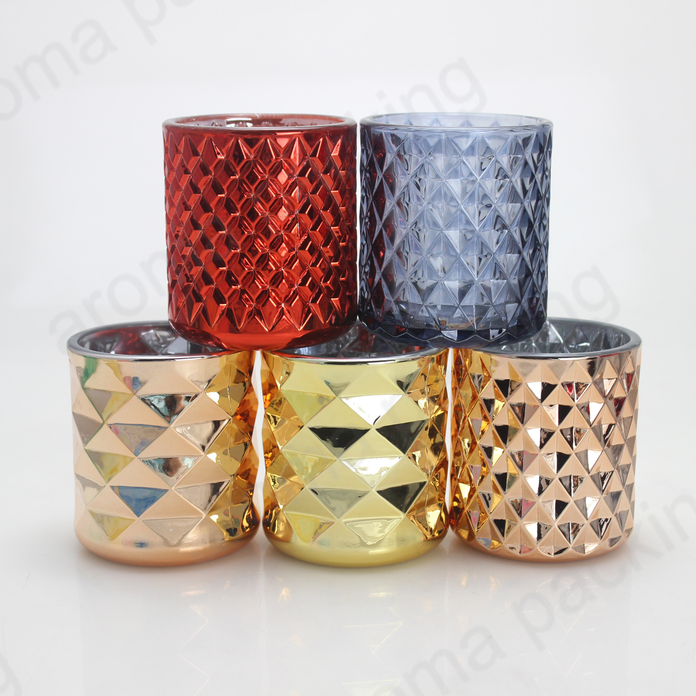 Hot sale new Christmas Candle Holder for Home Decoration Best Candle Jar Container Gift