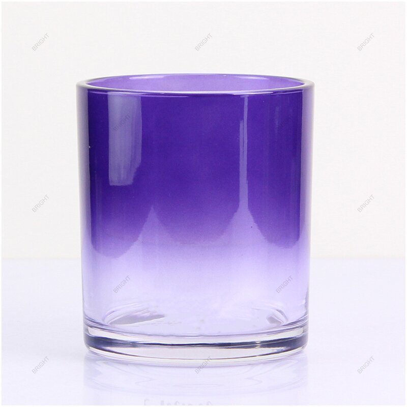 Luxury Custom Logo Wholesale Frosted White 8oz 10oz Candle Holder Jars Small Candle Jar with Lid Glass Jars for Candles