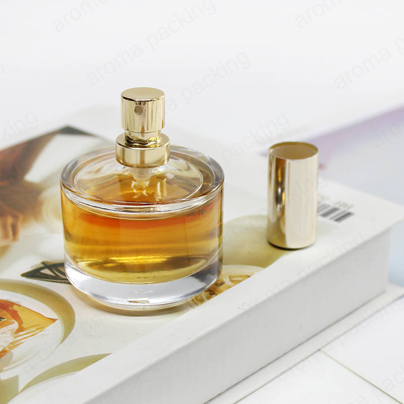 Free Sample Luxury 30ml Perfume Bottle Glass Round Square Spray Perfume Bottle With Metal Cap