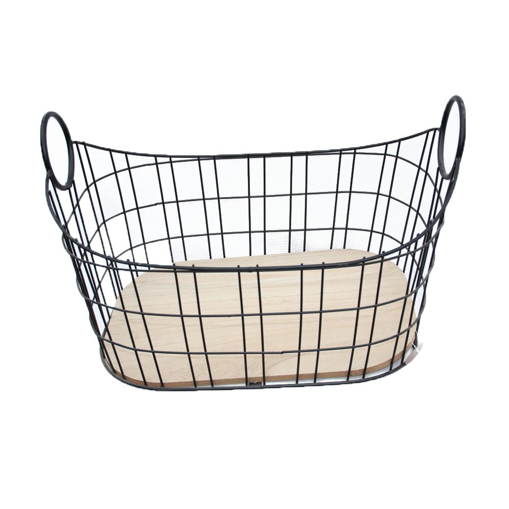 Wire Mesh Premium Design Metal Basket Reliable Quality Multifunctional Storage Organizer For Home & Office