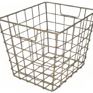 Wire Mesh Premium Design Metal Basket Reliable Quality Multifunctional Storage Organizer For Home & Office