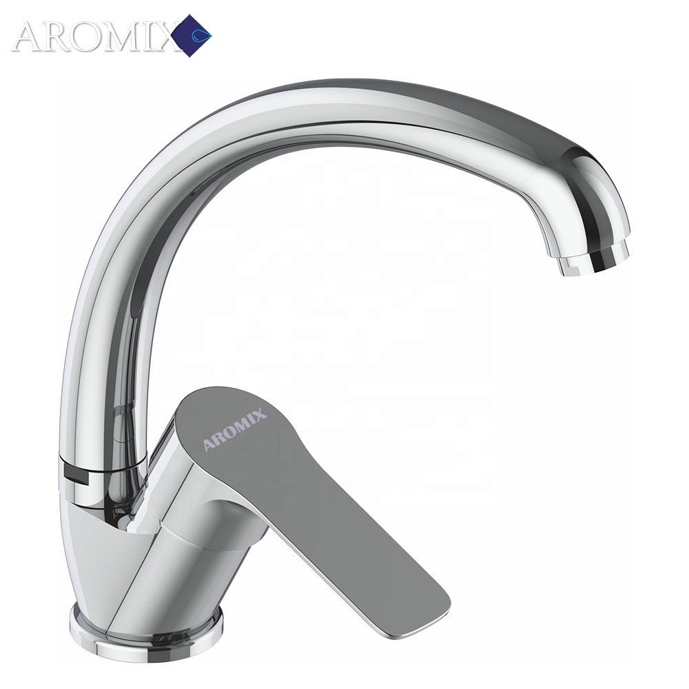 Cheap Price Brass and 304 Stain less Single Handle Tap Durable Kitchen Water Sink Mixer Faucet