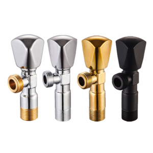 1/2 Inch Popular Sanitary Bathroom Toilet Slow Open Valves Copper Materials Brass Angle Stop Valve