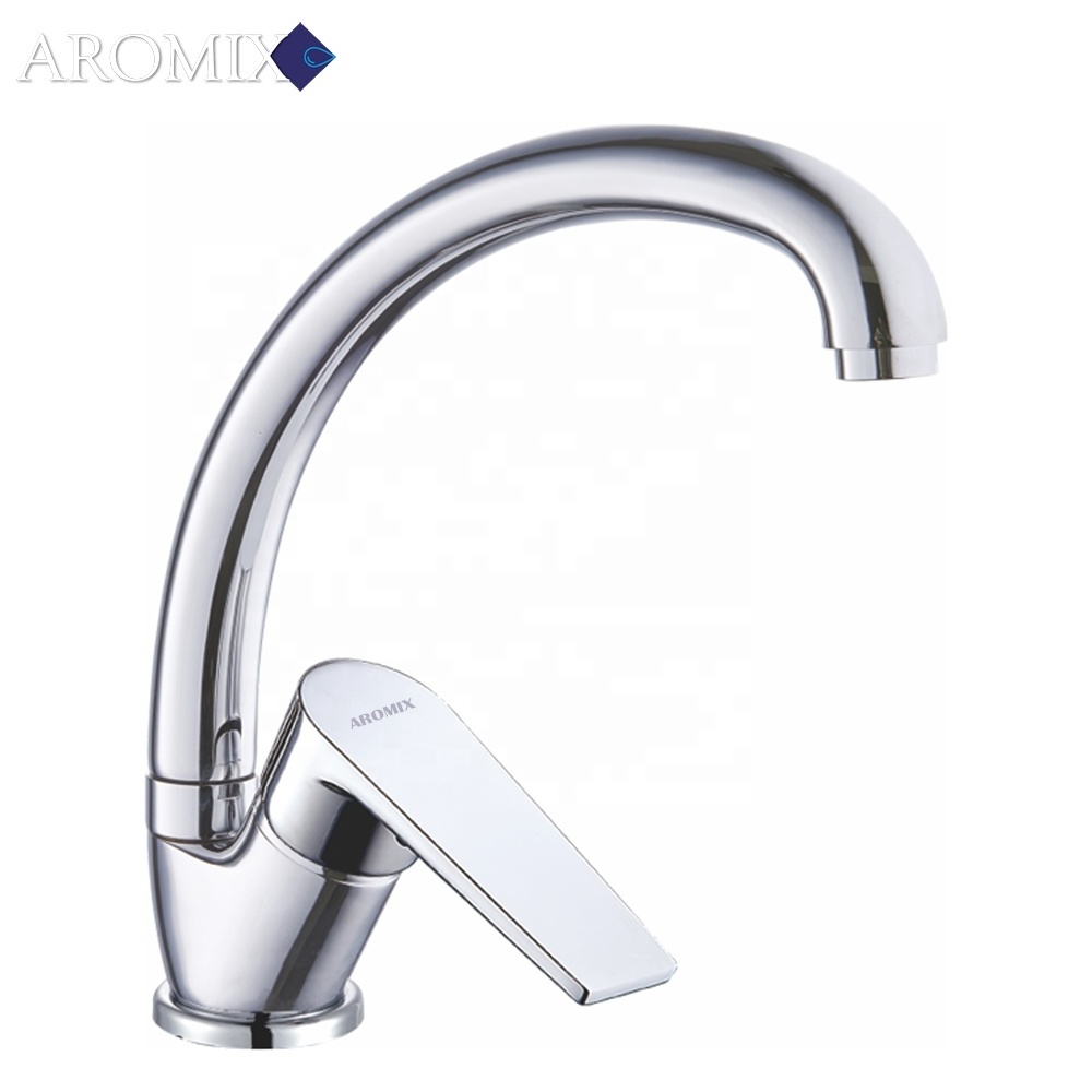 Cheap Price Brass and 304 Stain less Single Handle Tap Durable Kitchen Water Sink Mixer Faucet