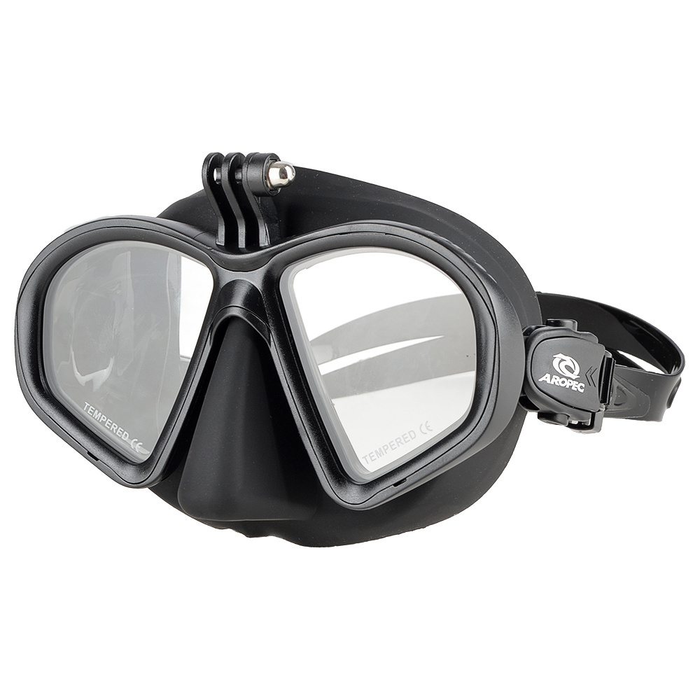 Made In Taiwan Two Lenses Mask With Camera Mount Professional Scuba Diving Equipment