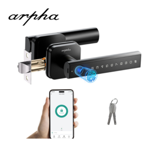 Arpha D228  Customization Fingerprint Smart Knob Tuya App Indoor Door Handle Smart Lock With Keypad