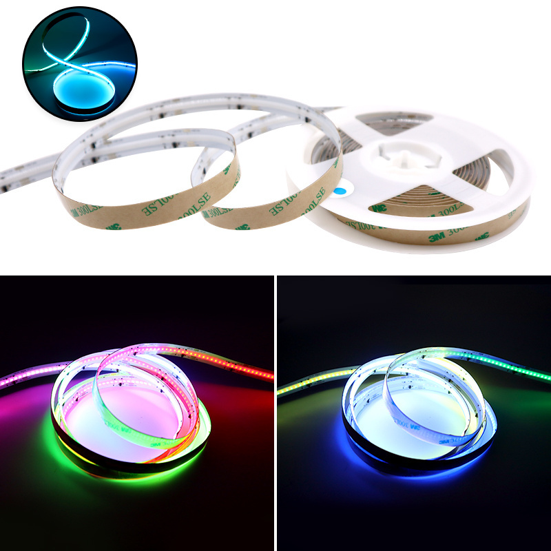 Colorful magic COB RGB pixel LED strip 12V high density 720 LED/m digital COB smart LED strip light dream color