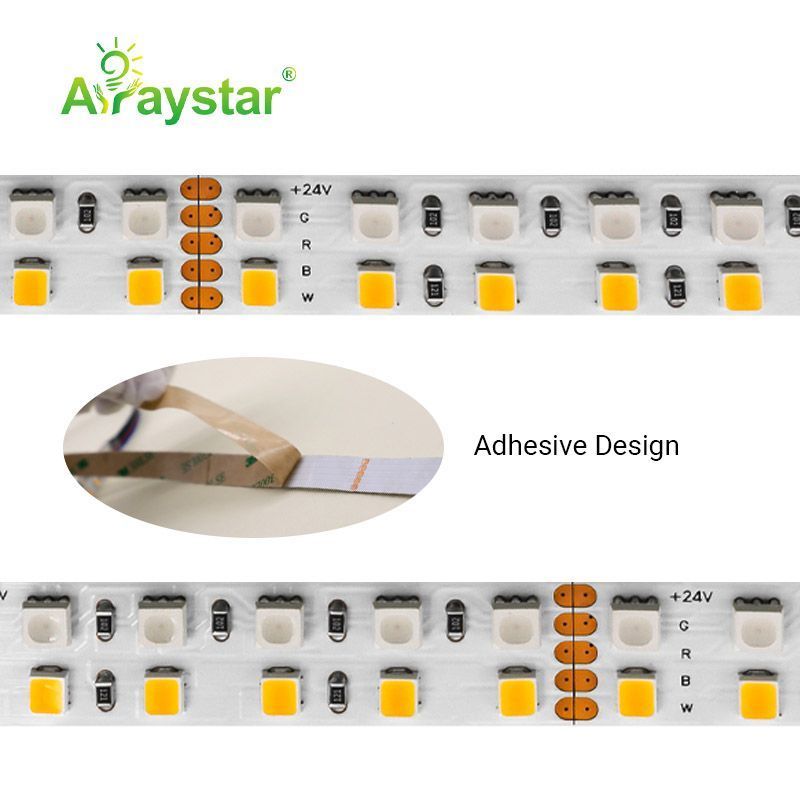 High density 240 LED double line RGBW 4 IN 1 LED strip light 4040 RGB 2835 3000K 6000K 12mm PCB LED strip light