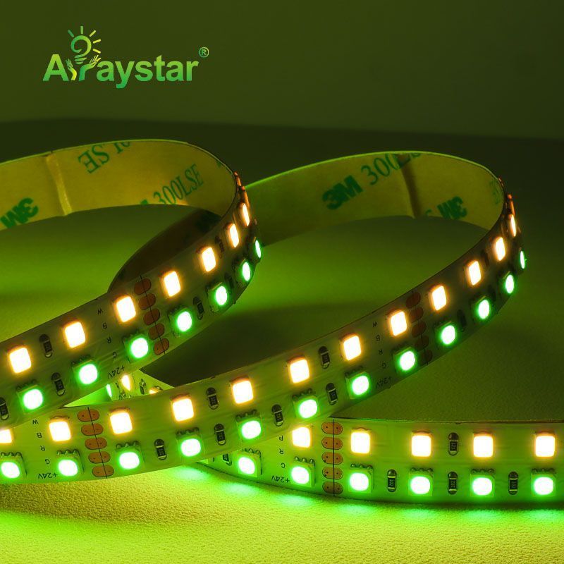 High density 240 LED double line RGBW 4 IN 1 LED strip light 4040 RGB 2835 3000K 6000K 12mm PCB LED strip light