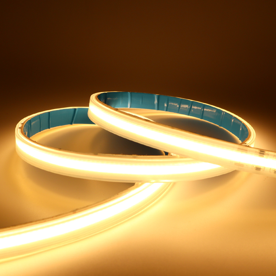 High voltage 110/220V AC COB LED strip light CRI90 dotless waterproof plug and play COB LED strip ip67 led strip