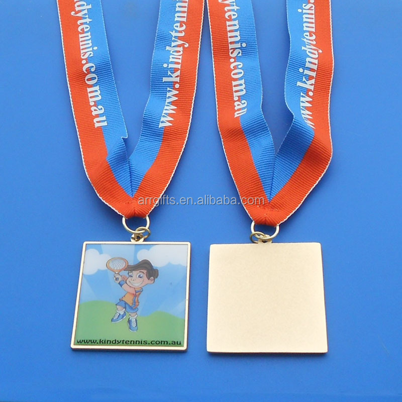 24K Gold Customized Design Awarded Ribbon Medal For Marathon Swimming Luxury Gifts Medallion Supplier