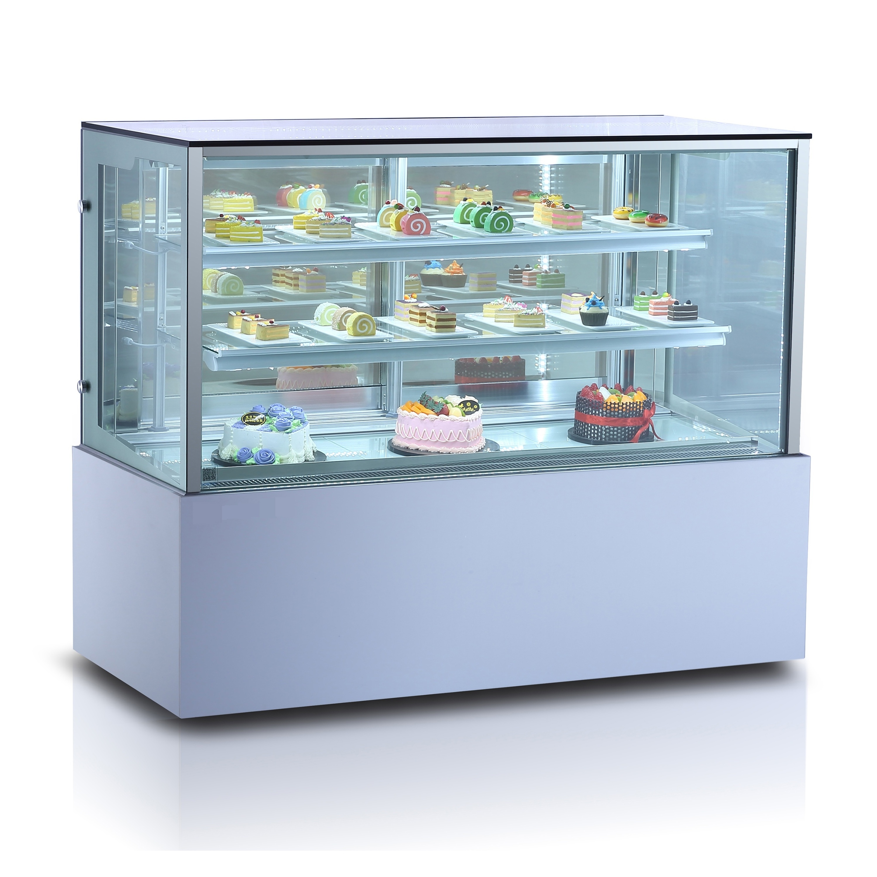 Arriart vertical refrigerated glass cake displaycase cake display showcase bakery display cabinet refrigerator showcase for cake