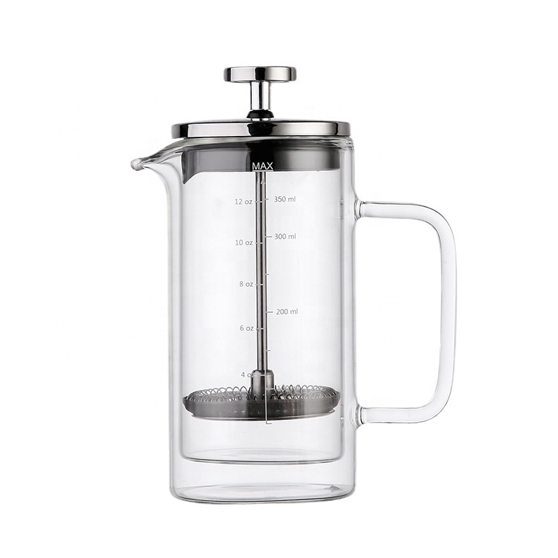 Arriart Travel Portable Glass French Coffee Press Tea Brewers Coffee Maker French Press