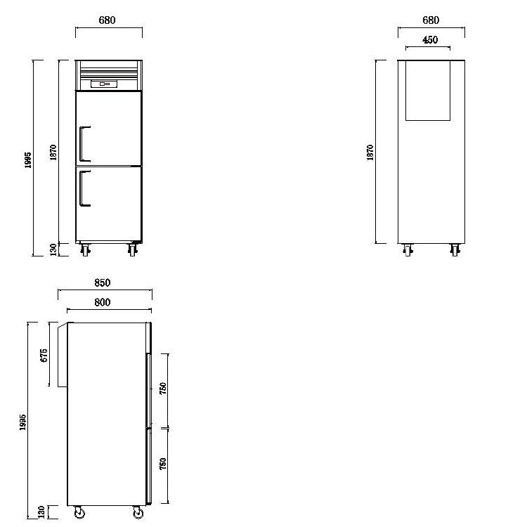 Arriart Hot selling Commercial Refrigeration Equipment Refrigerator Freezer Vertical Stainless Steel Fridge