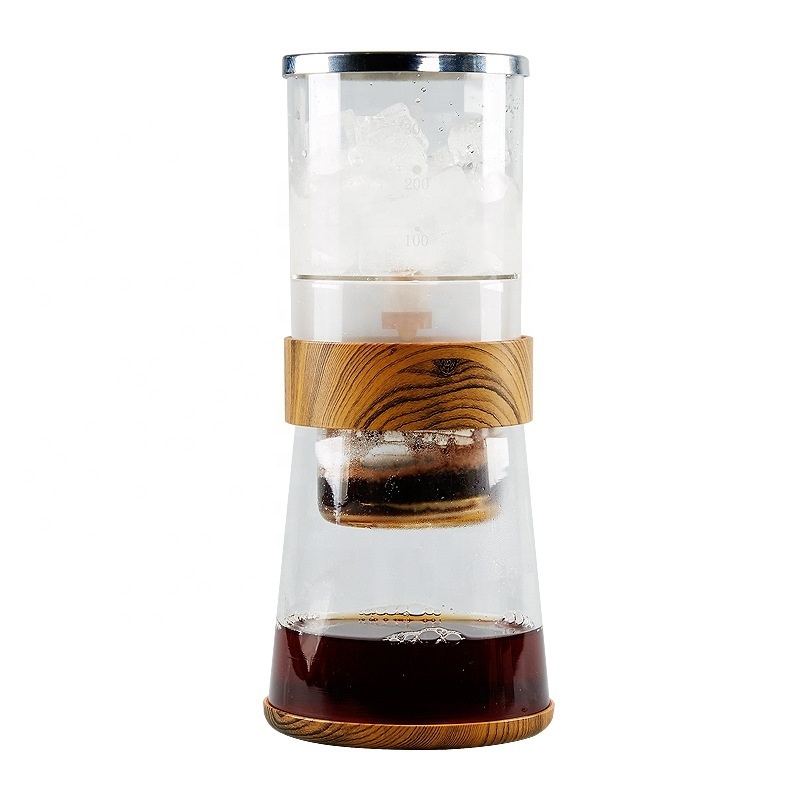 Arriart Pour Coffee Accessories Cold Brew Coffee Maker Pot Ice Drop Glass Pot Coffee Dripper Set