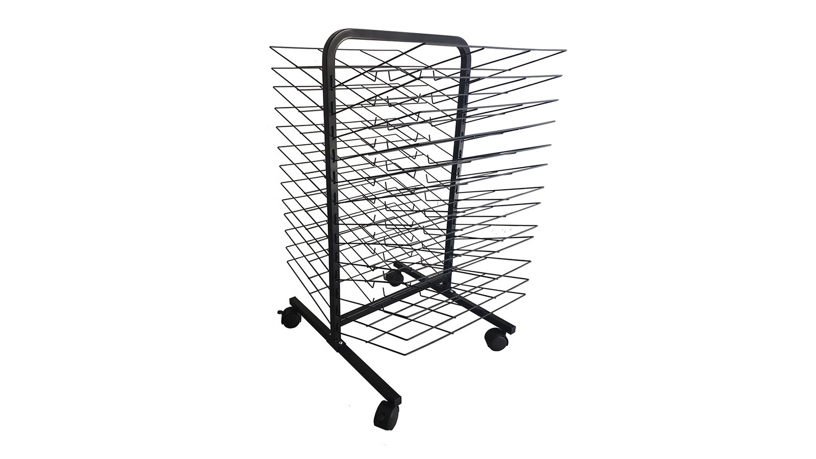 Supermarket Wholesale Multi-Purpose Placemat Display Shelf Metal Wire Carpet Rug Display Stand Car Mat Display Rack