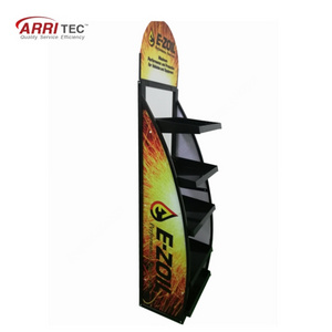 Retail Heavy Duty Pop Up Metal Display Stand 5 Layers metal motor engine oil display rack Stand