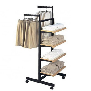 clothes display rack for garment clothing store display rack clothes display rack for garment clothing store Wheels With Shelves