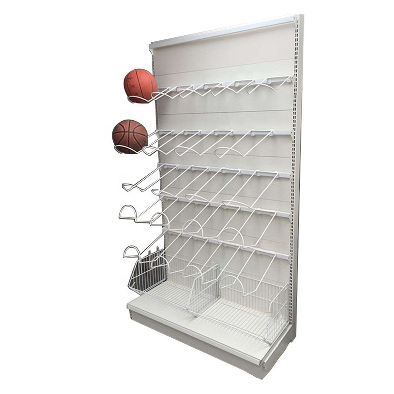 Floor Standing Basketball Soccer Ball Display Storage Sports Equipment Multitier Display Rack for Sports Store