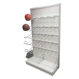 Floor Standing Basketball Soccer Ball Display Storage Sports Equipment Multitier Display Rack for Sports Store