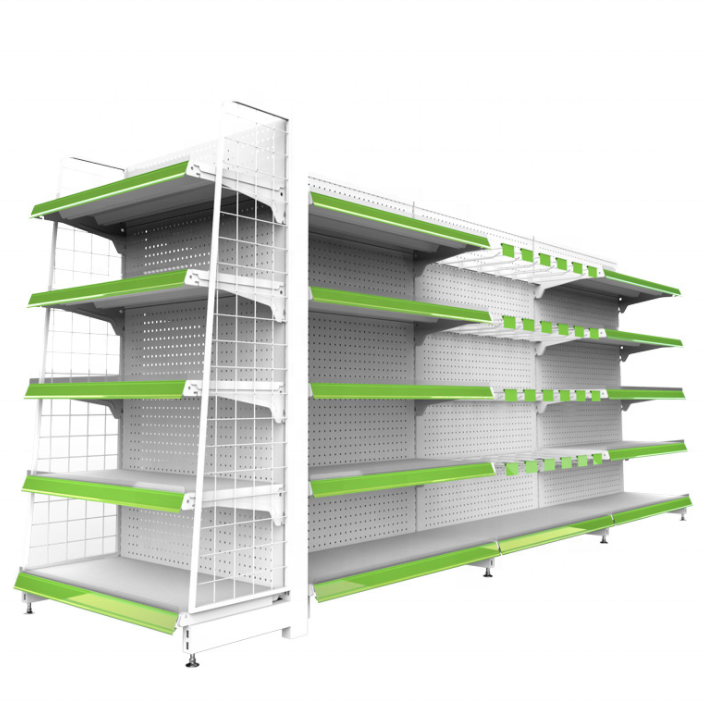 Heavy Duty Supermarket Display Shelf Shopping Mall Display Rack Supermarket Gondola Shelves