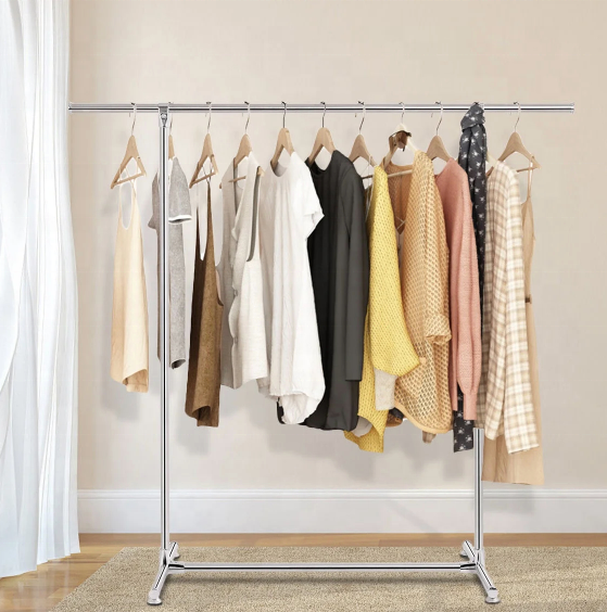 Stainless Steel clothes display rack for clothing store display rack pretty clothing stand metal garment clothing display rack