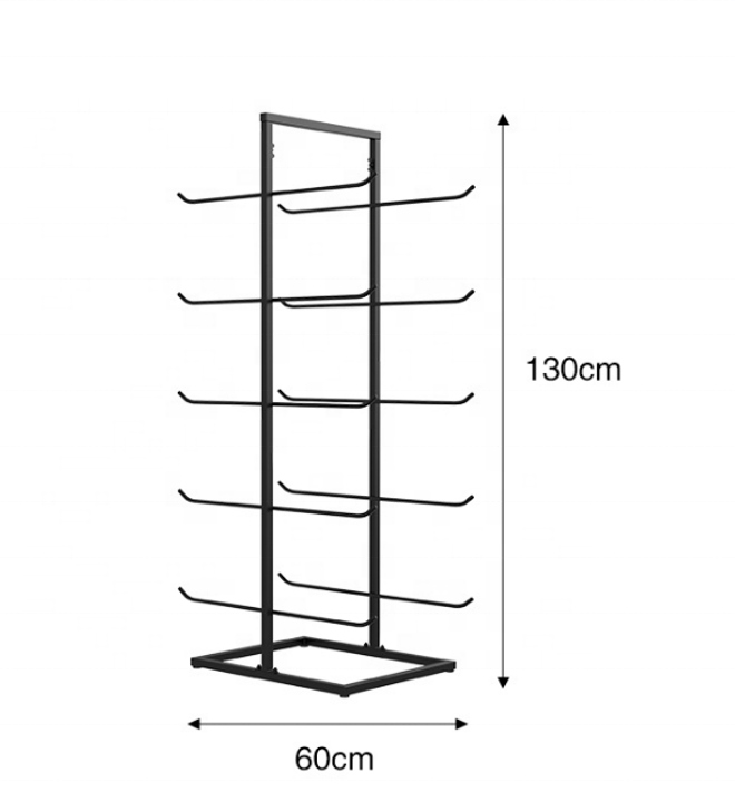 Factory Customized Flooring Metal Carpet Displays Metal Display Rack Yoga Mat Display Rack Yoga Mat Storage Rack